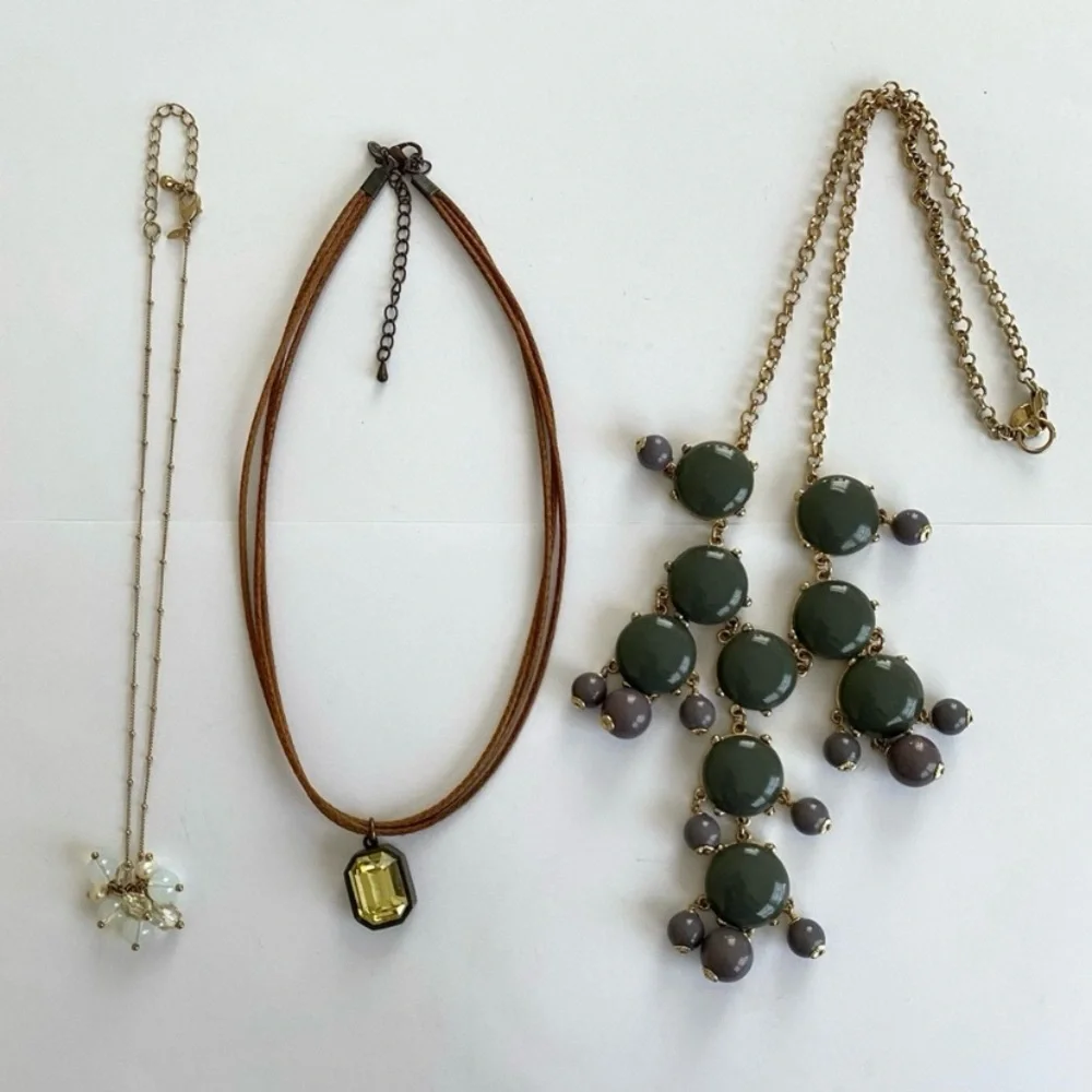 Premiere Designs, Avon, J.Crew Freshwater Pearl Acrylic Statement Necklace
